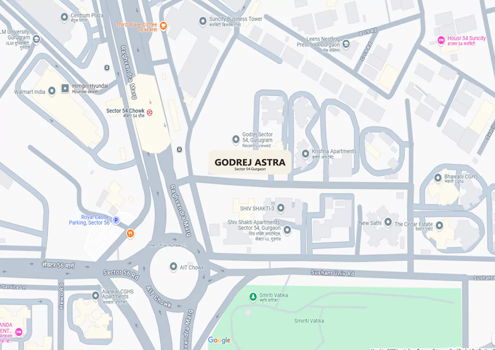 Godrej Astra Sector Gurgaon Location image